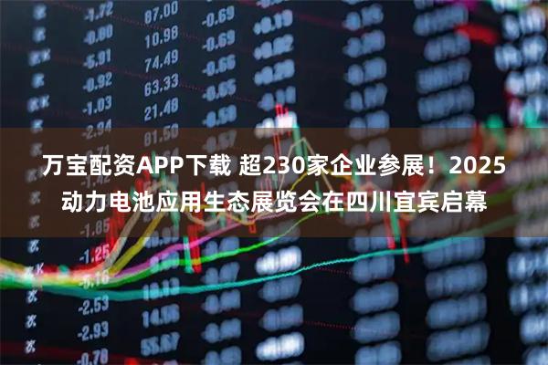 万宝配资APP下载 超230家企业参展！2025动力电池应用生态展览会在四川宜宾启幕